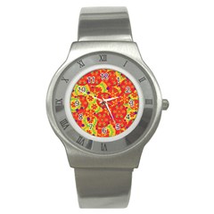 Orange Design Stainless Steel Watch