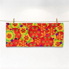 Orange Design Hand Towel