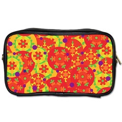 Orange Design Toiletries Bags 2-side