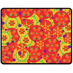 Orange Design Fleece Blanket (medium) 