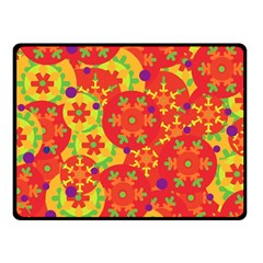 Orange Design Fleece Blanket (small) by Valentinaart