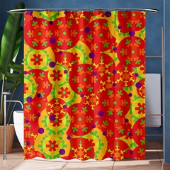 Orange Design Shower Curtain 60  X 72  (medium) 