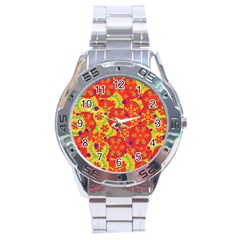 Orange Design Stainless Steel Analogue Watch