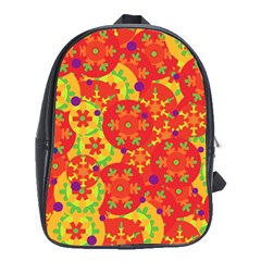 Orange Design School Bags (xl) 