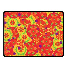 Orange Design Double Sided Fleece Blanket (small) 