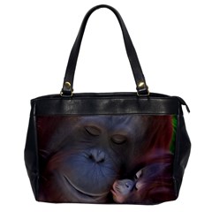 Orangutang Mother And Daughter Office Handbag (one Side)