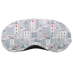 Houses Pattern Sleeping Masks