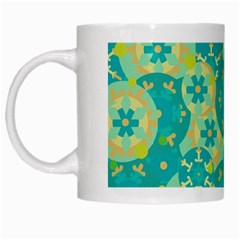 Cyan design White Mugs