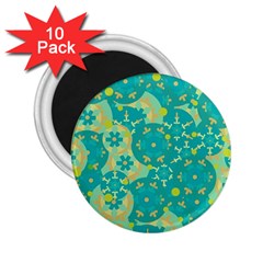 Cyan design 2.25  Magnets (10 pack) 