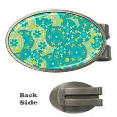 Cyan Design Money Clips (oval)  by Valentinaart