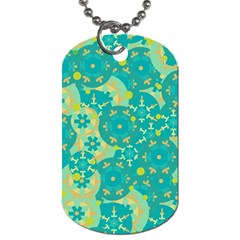 Cyan design Dog Tag (One Side)