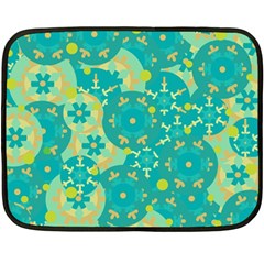 Cyan design Fleece Blanket (Mini)