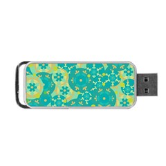 Cyan design Portable USB Flash (Two Sides)