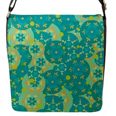 Cyan Design Flap Messenger Bag (s) by Valentinaart