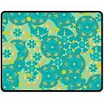 Cyan design Double Sided Fleece Blanket (Medium)  58.8 x47.4  Blanket Front