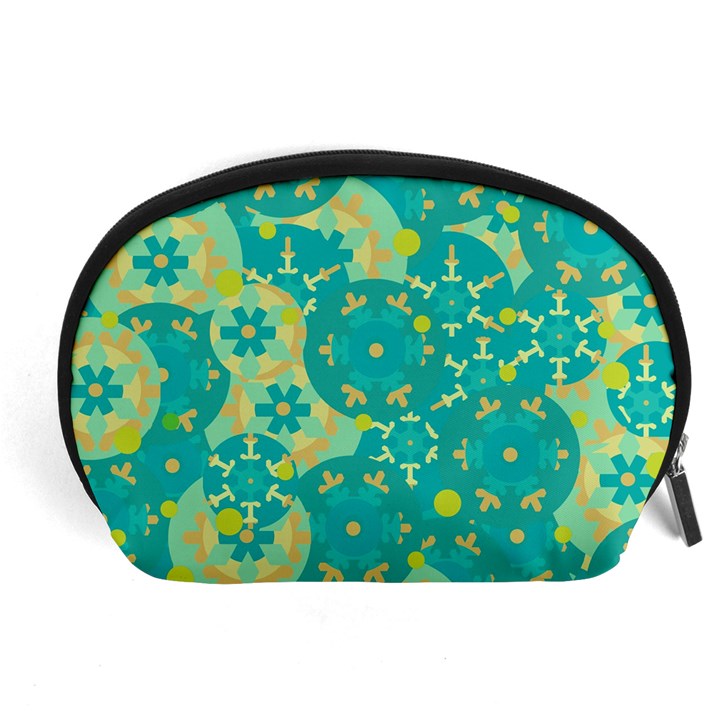 Cyan design Accessory Pouches (Large) 