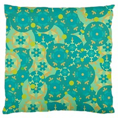 Cyan design Large Flano Cushion Case (Two Sides)