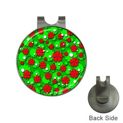 Xmas Flowers Hat Clips With Golf Markers by Valentinaart