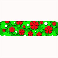 Xmas Flowers Large Bar Mats by Valentinaart