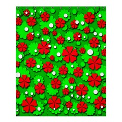 Xmas Flowers Shower Curtain 60  X 72  (medium)  by Valentinaart