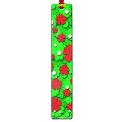 Xmas Flowers Large Book Marks by Valentinaart