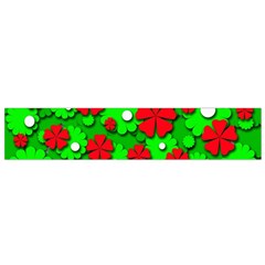 Xmas Flowers Flano Scarf (small)