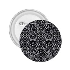 Black And White Tribal Pattern 2 25  Buttons