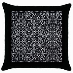 Black And White Tribal Pattern Throw Pillow Case (black)