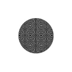 Black And White Tribal Pattern Golf Ball Marker by dflcprints