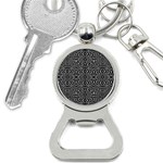 Black and White Tribal Pattern Bottle Opener Key Chains Front