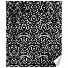 Black And White Tribal Pattern Canvas 20  X 24  