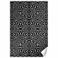 Black And White Tribal Pattern Canvas 20  X 30  