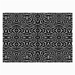 Black And White Tribal Pattern Large Glasses Cloth