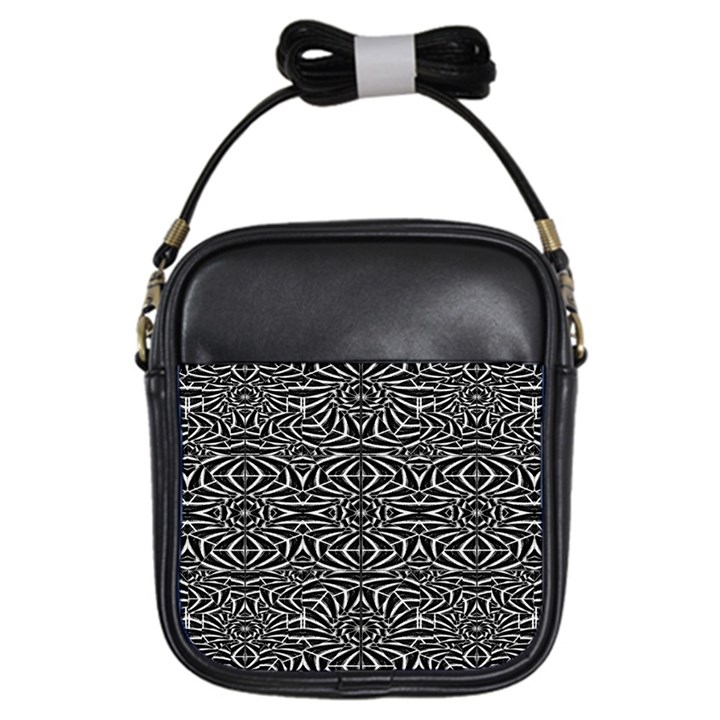 Black and White Tribal Pattern Girls Sling Bags