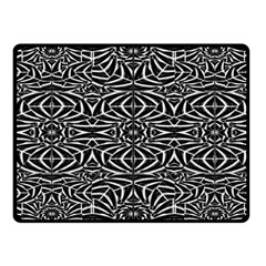 Black And White Tribal Pattern Fleece Blanket (small)