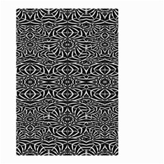 Black And White Tribal Pattern Small Garden Flag (two Sides)