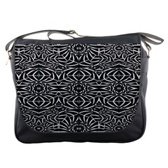 Black And White Tribal Pattern Messenger Bags