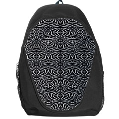 Black And White Tribal Pattern Backpack Bag by dflcprints