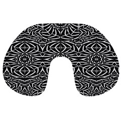 Black And White Tribal Pattern Travel Neck Pillows