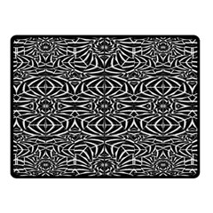 Black And White Tribal Pattern Double Sided Fleece Blanket (small)  by dflcprints