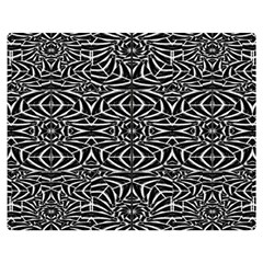 Black And White Tribal Pattern Double Sided Flano Blanket (medium)  by dflcprints