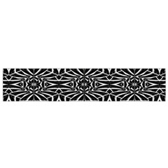 Black And White Tribal Pattern Flano Scarf (small) 