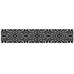 Black And White Tribal Pattern Flano Scarf (large)