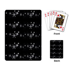 Black Elegant  Xmas Design Playing Card by Valentinaart