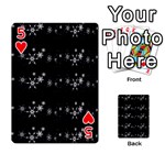 Black elegant  Xmas design Playing Cards 54 Designs  Front - Heart5