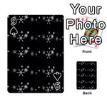 Black elegant  Xmas design Playing Cards 54 Designs  Front - Spade9