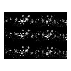 Black Elegant  Xmas Design Double Sided Flano Blanket (mini)  by Valentinaart