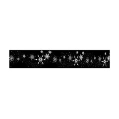 Black Elegant  Xmas Design Flano Scarf (mini) by Valentinaart