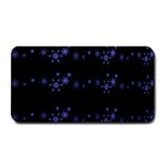 Xmas elegant blue snowflakes Medium Bar Mats 16 x8.5  Bar Mat