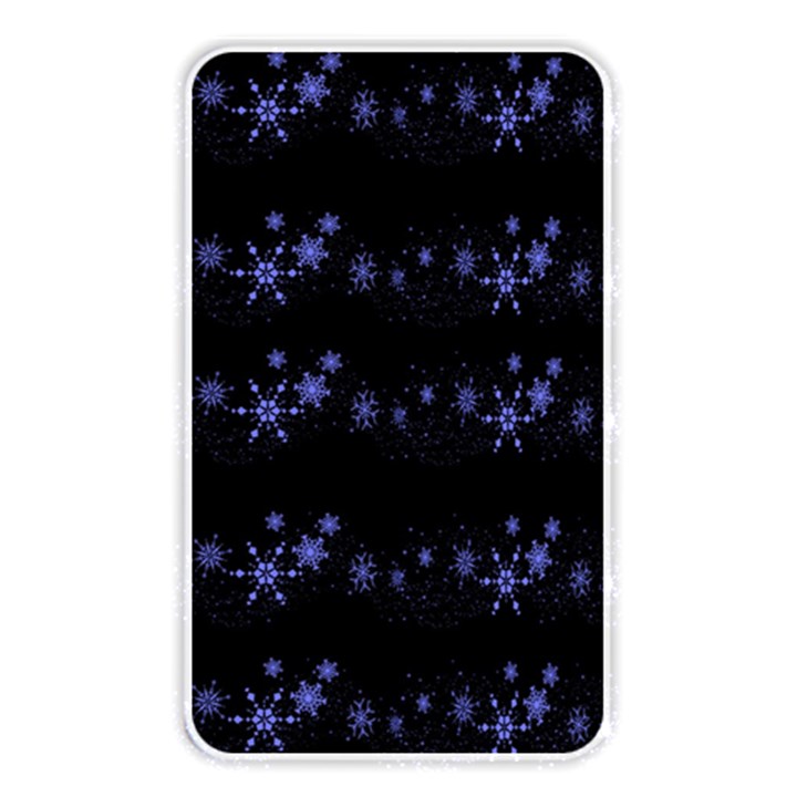 Xmas elegant blue snowflakes Memory Card Reader